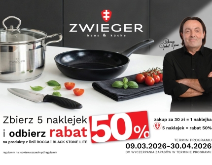 PROGRAM LOJALNOŚCIOWY ZWIEGER LINIA ROCCA, BLACK STONE W SKLEPACH SPOŁEM 