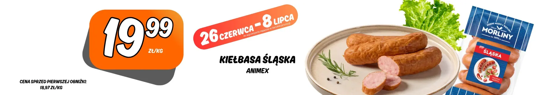 Sklepy Społem - KIEŁBASA ŚLĄSKA ANIMEX 1KG