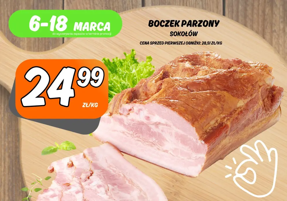 Sklepy Społem - BOCZEK PARZONY SOKOŁÓW