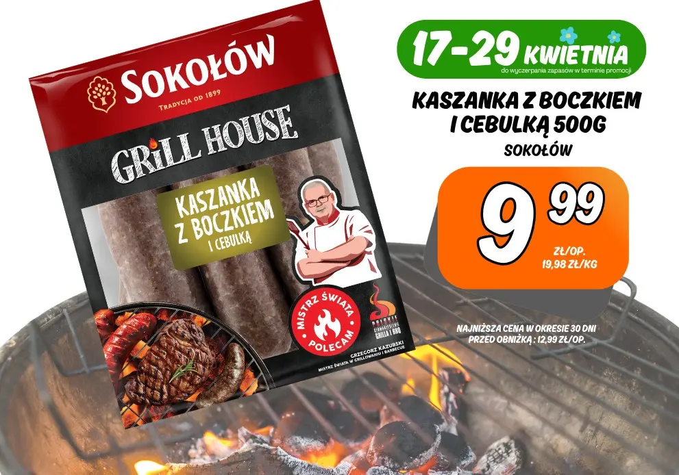 Sklepy Społem - KASZANKA Z BOCZKIEM I CEBULKĄ 500G