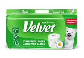 PAPIER VELVET 8 ROLEK RÓŻNE RODZAJE