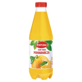 SOK FORTUNA 100% 1L POMARAŃCZOWY LUB JABŁKOWY