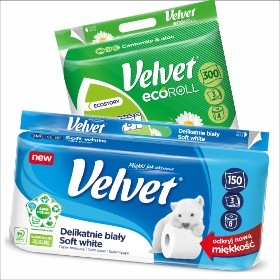 PAPIER TOALETOWY VELVET RÓŻNE RODZAJE