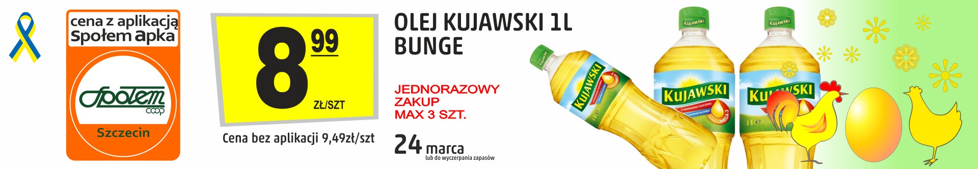 Sklepy Społem - OLEJ KUJAWSKI 1L BUNGE