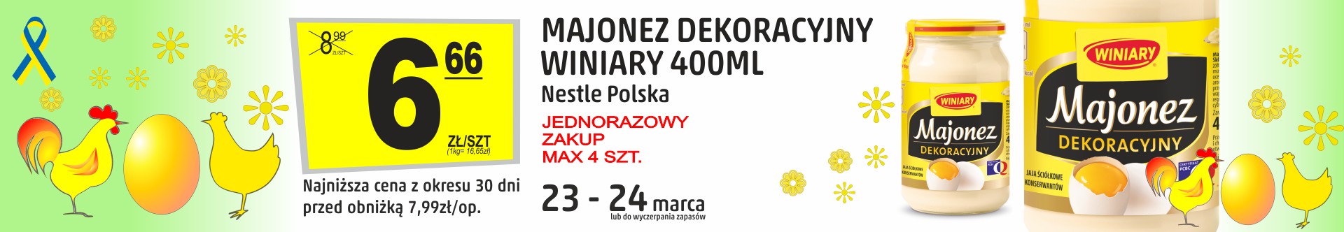 Sklepy Społem - MAJONEZ DEKORACYJNY WINIARY 400ML
