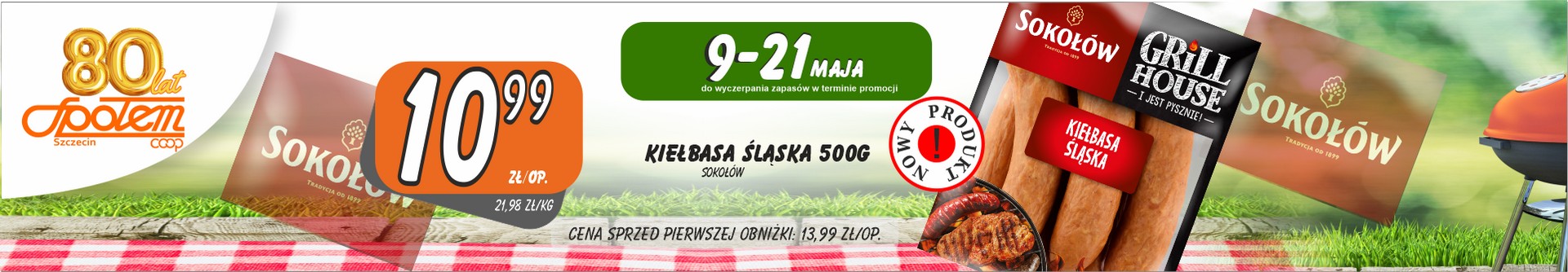 Sklepy Społem - KIEŁBASA ŚLĄSKA 500G