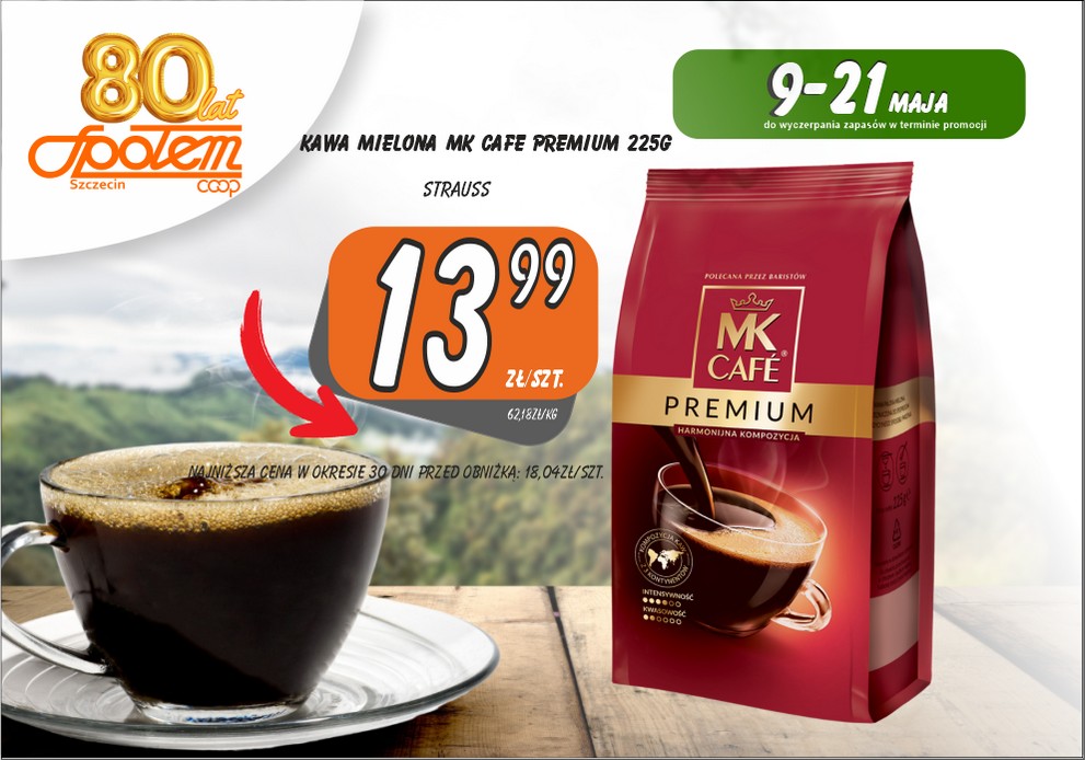 Sklepy Społem - KAWA MIELONA MK CAFE PREMIUM 220G